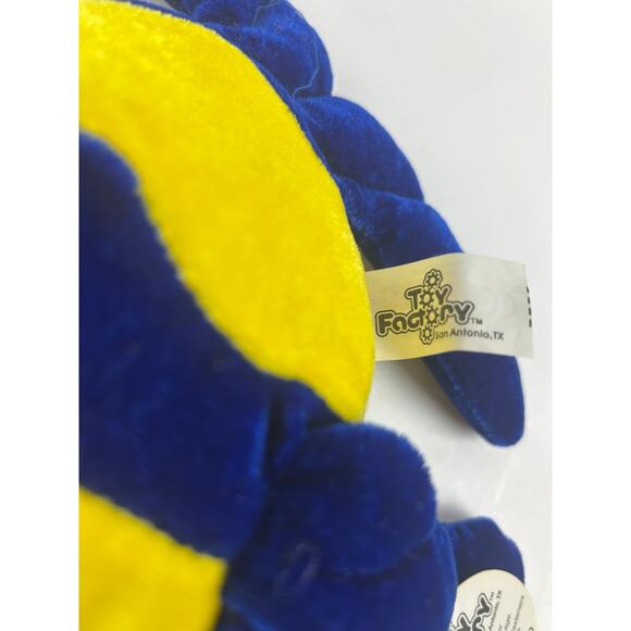 Toy Factory Multicolor Fish Plush Blue Yellow Red 14" Stuffed Animal - Picture 4 of 11